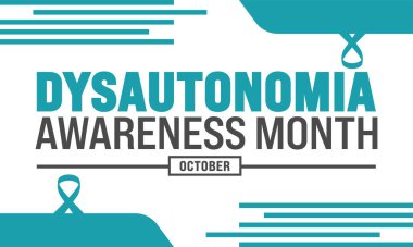 Cücelik Farkındalığı Ayı posteri, arka plan şablonu. Tatil konsepti. arkaplan, pankart, kart ve yazı ve standart renkte poster tasarım şablonu. Ekim vektosu