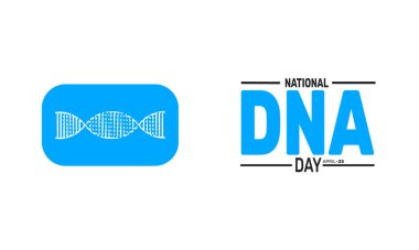 Nisan ulusal DNA günüdür. tatil konsepti. Pankart, arkaplan, tebrik kartı, metin yazımlı poster tasarım şablonu, standart sosyal medya postası için uygun.
