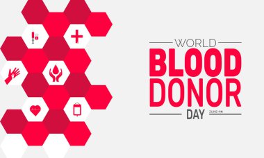 Dünya Kan Bağışı Günü, 14 Haziran. tatil konsepti, arka plan için mükemmel, afişler, kartlar, posterler, ve sosyal medya tasarımı ile metin yazımı ve profesyonel görünüm için klasik renk