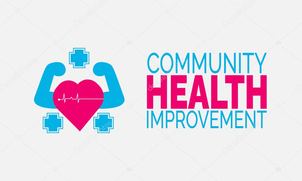 Community Health Improvement Week. Health Awareness Campaign, Wellness Poster, Health Banners, cards, Social Media Post, Health Care Background Tempalte Vector Illustration