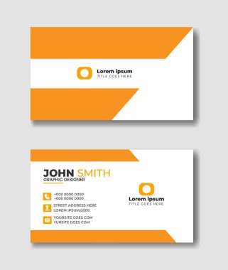 Şirket logosu Creative Business Card Vector ile birlikte profesyonel temiz şablon tasarımı