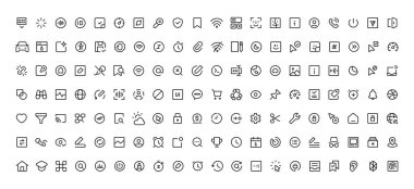ui ux simgelerinin büyük kümesi, kullanıcı arayüzü simge kümesi koleksiyonu