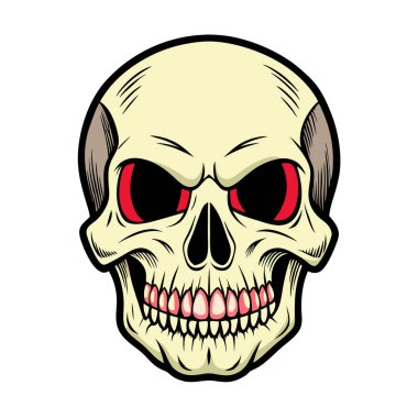 Skull Illustrations Outdoor tişört tasarımı
