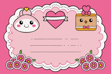 Zarif Düğün Davetiyesi Şablonu Vektör Çizim Tasarımı