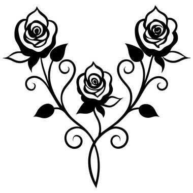 Dekoratif Kullanım için Süslü Vektör Tasarımı