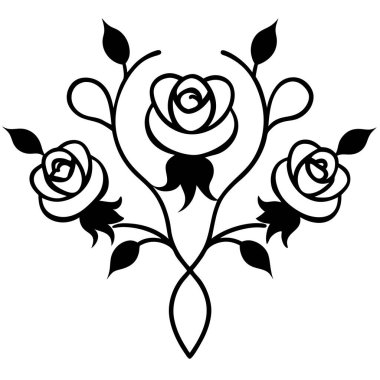 Dekoratif Kullanım için Süslü Vektör Tasarımı