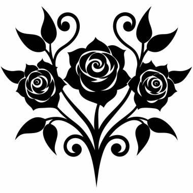 Dekoratif Kullanım için Süslü Vektör Tasarımı