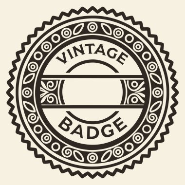 Vintage Rozet Tasarım Şablonu