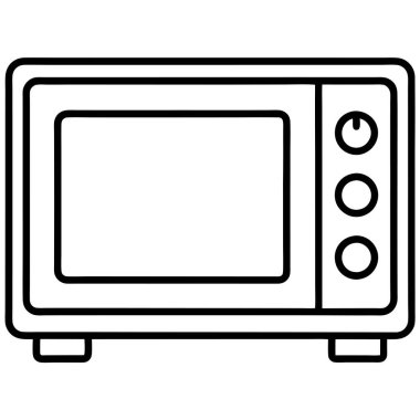 Modern Mikrodalga fırının Basit Çizgisi