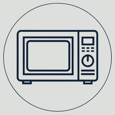 Modern Mikrodalga fırının Basit Çizgisi