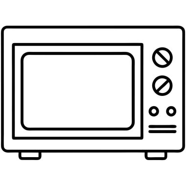 Modern Mikrodalga fırının Basit Çizgisi