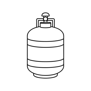 Gaz Sylinder Vektör sanat tasarımı