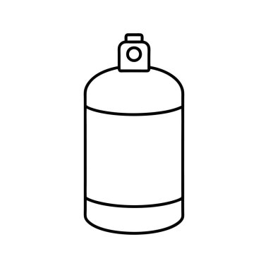 Gaz Silindiri Vektör Sanat Tasarımı İllüstrasyonu