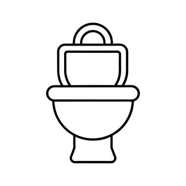Tuvalet vektörü sanat tasarımı illüstrasyonu