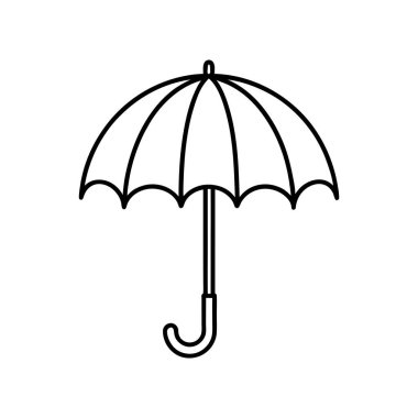  Şemsiye vektör sanat tasarımı çizimi
