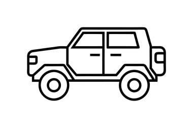 off road car simgesi resim çizimi