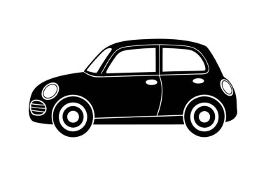 kompakt araba simgesi vektör illüstrasyon tasarımı