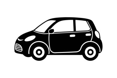 kompakt araba simgesi vektör illüstrasyon tasarımı