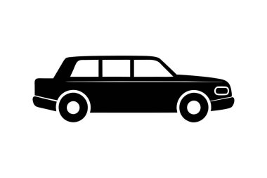Büyük Tourer araba siluet vektör sanat tasarımı illüstrasyonu