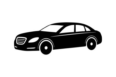 Büyük Tourer araba siluet vektör sanat tasarımı illüstrasyonu