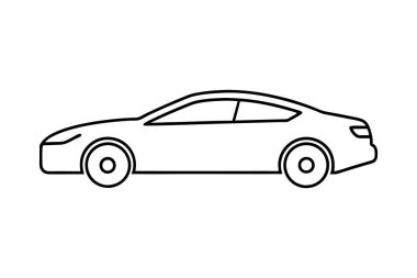 Grand Tourer araba çizgisi sanat vektör tasarımı çizim çizelgesi
