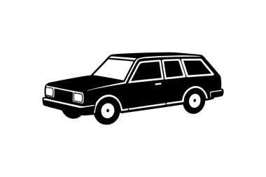 station wagon simgesi vektör illüstrasyon tasarımı