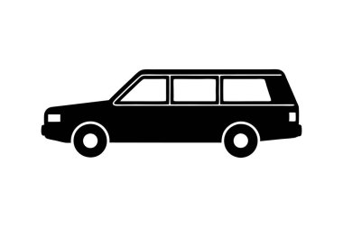station wagon simgesi vektör illüstrasyon tasarımı