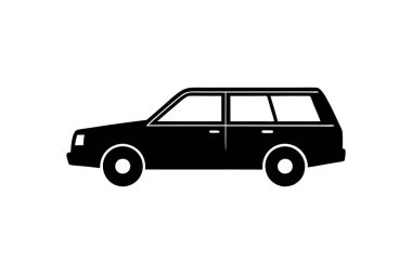station wagon simgesi vektör illüstrasyon tasarımı