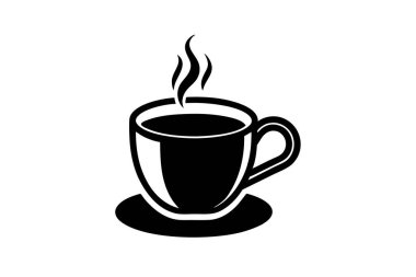 Kahve fincanı vektör silüeti çizim sanatı