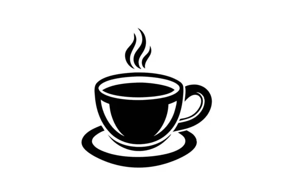 Kahve fincanı simgesi vektör silüeti çizim sanatı
