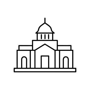 mimari yapı çizgisi sanat vektörü çizimi