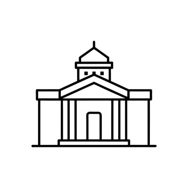 mimari yapı çizgisi sanat vektörü çizimi