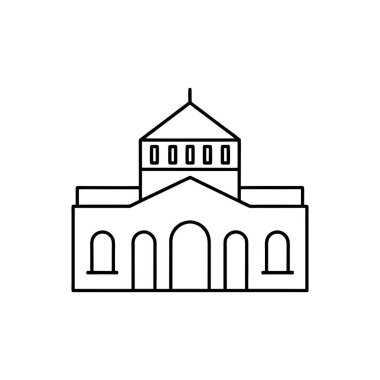 mimari yapı çizgisi sanat vektörü çizimi