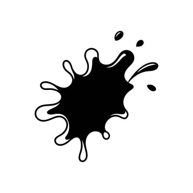 Çikolata sıçrama çizgisi sanat vektörü çizimi