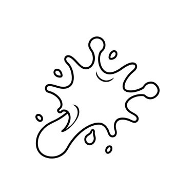 Çikolata sıçrama çizgisi sanat vektörü çizimi