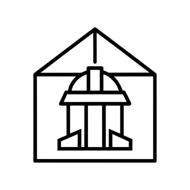 İnşaat hattı sanat vektörü illüstrasyonu