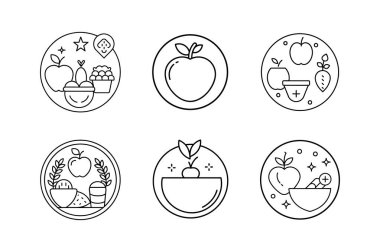 Sağlıklı beslenme çizgisi çizimi