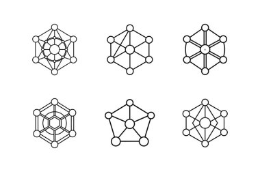 ağ simgesi çizgisi çizimi