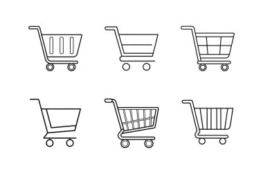 Alışveriş arabası çizelgesi çizimi