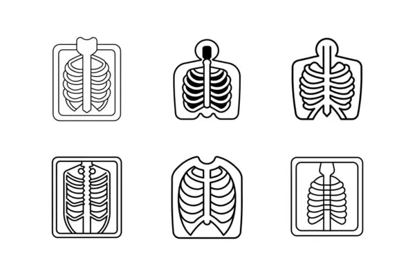 xray simge vektör çizgisi çizimi