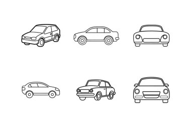 Otomatik simge çizgisi sanat vektörü çizimi