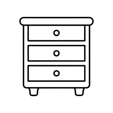 Kostüm simgesi çizgi sanat vektörü çizimi