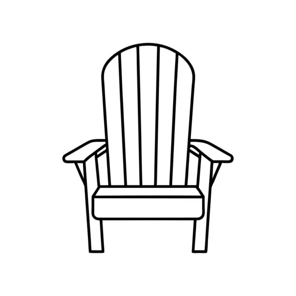 Adirondack sandalye simgesi resim çizimi