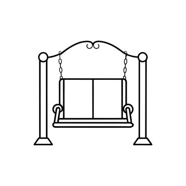 Sundurma salıncak simgesi çizimi