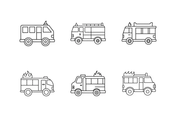 İtfaiye aracı simgesi çizimi