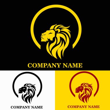 The lion head logo that looks dashing and gold in color symbolizes courage and luxury. Perfect for sports logos, company logos, etc clipart