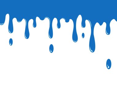 Beyaz arka planda erimiş suyun vektör çizimi. Resim araçları, varlıklar vs. için mükemmel