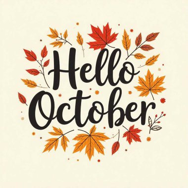 Merhaba October. Yapraklarla çizilmiş el yazısı. Mavi arka planda sonbahar yaprakları olan Hello October metni. Merhaba Ekim Merhaba Ekim, Sonbahar Yaprakları Arka plan, Merhaba Ekim, Merhaba Ekim, Merhaba Ekim Merhaba Ekim işareti Sonbahar Ormanı. 