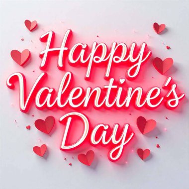 Happy Valentines day lettering post backgrounds clipart