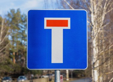 Mavi ve Kırmızı Çıkmaz Sokak Bildirimi